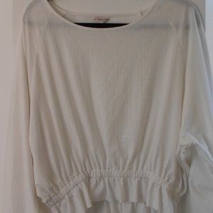 White Peasant Style Guess Top Size L